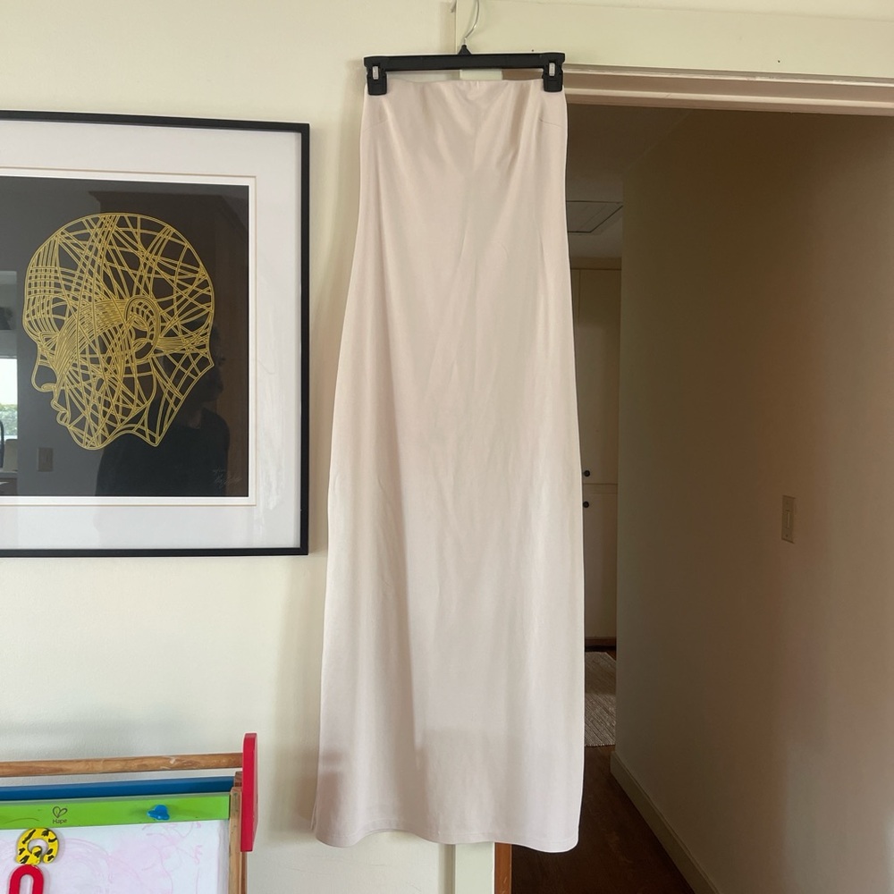 Strapless Cream Dress